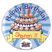 Happy Birthday Celebration Button