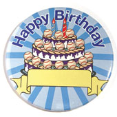 Happy Birthday Celebration Button